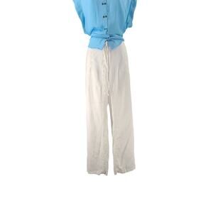 Charter Club Pants shop women's linen pants White Size XL resort wear Vacation